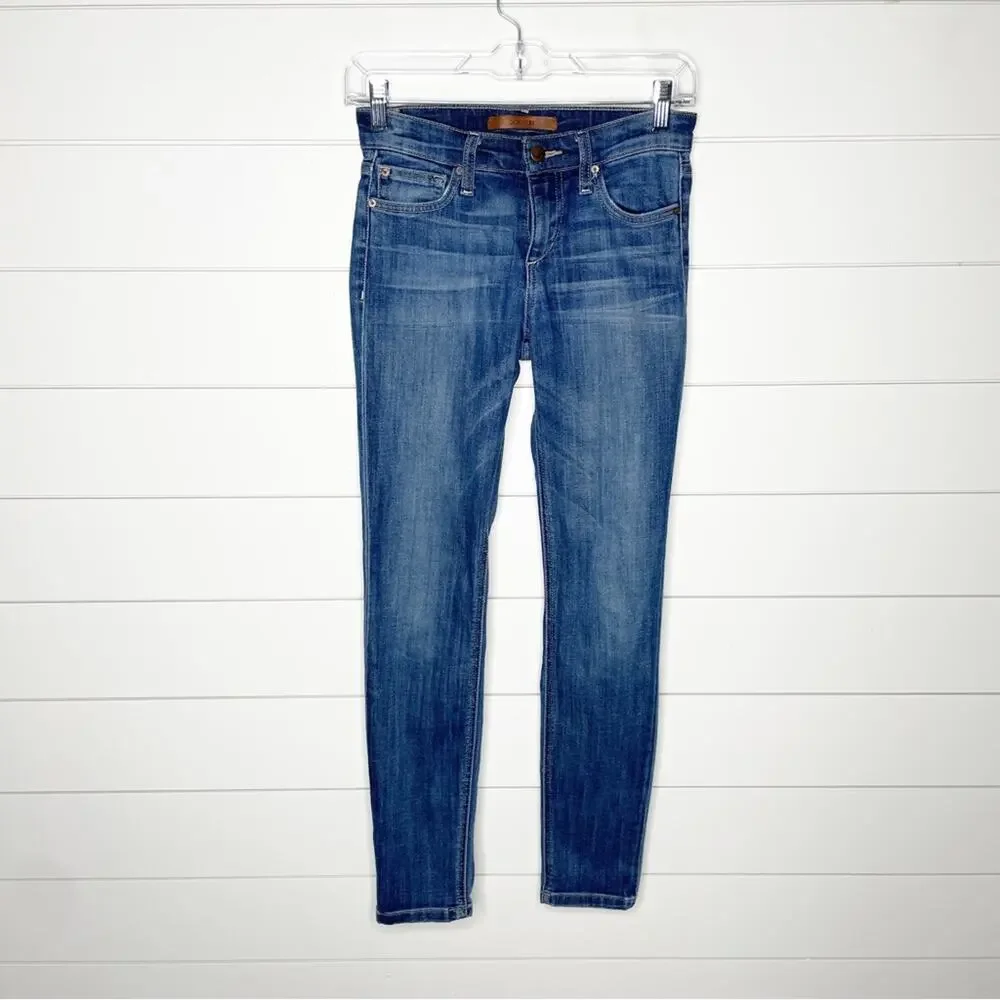 Joe's Jeans COOL OFF Rolled Skinny Crop Jeans Lyndi Wash Size 25 - Picture 2 of 10
